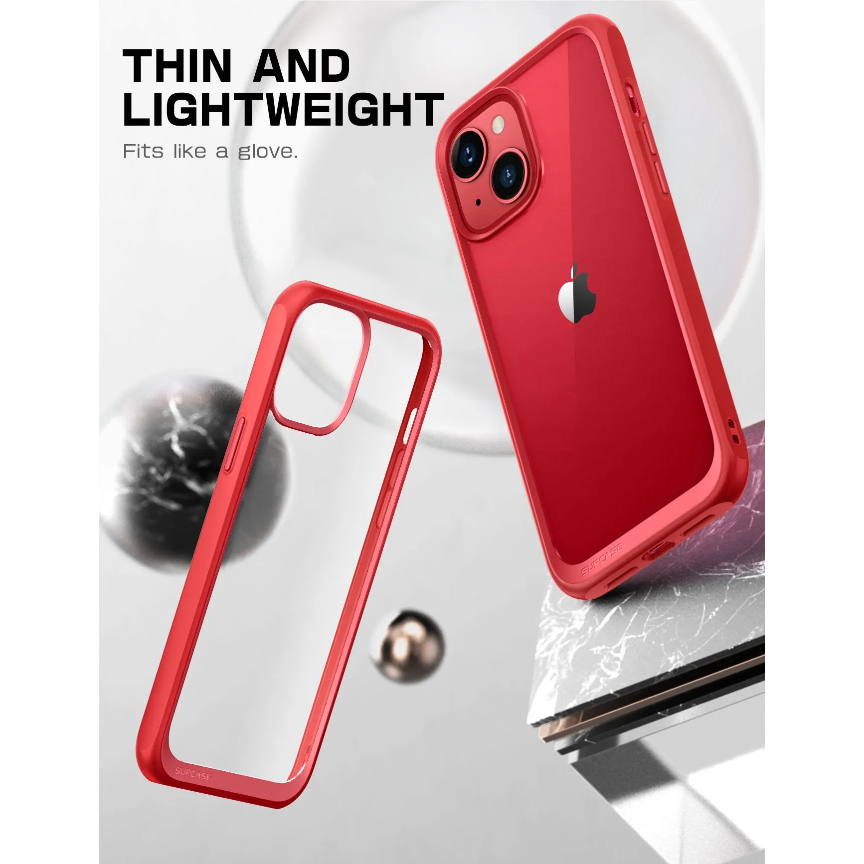 BestSelling iPhone 14 6.1 inch Unicorn Beetle Style Slim Clear Case-Red  Stylish & Comfortable