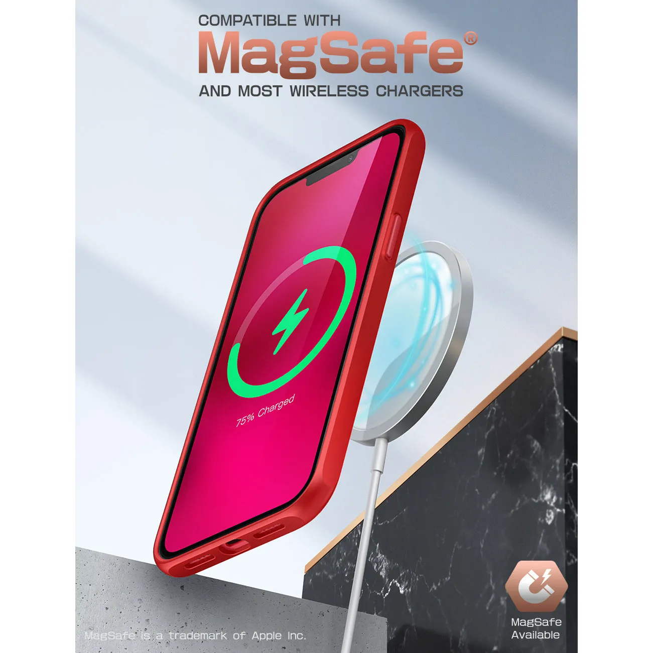 BestSelling iPhone 14 6.1 inch Unicorn Beetle Style Slim Clear Case-Red  Stylish & Comfortable