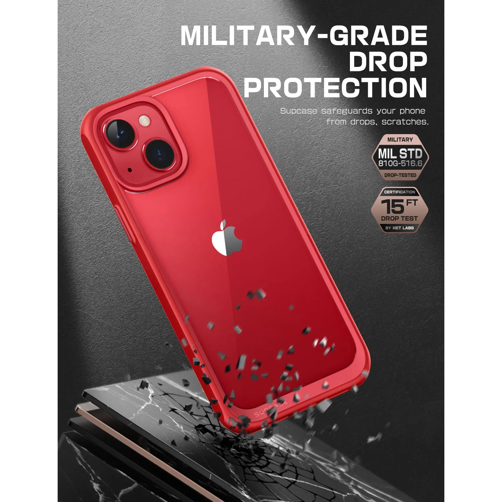 BestSelling iPhone 14 6.1 inch Unicorn Beetle Style Slim Clear Case-Red  Stylish & Comfortable