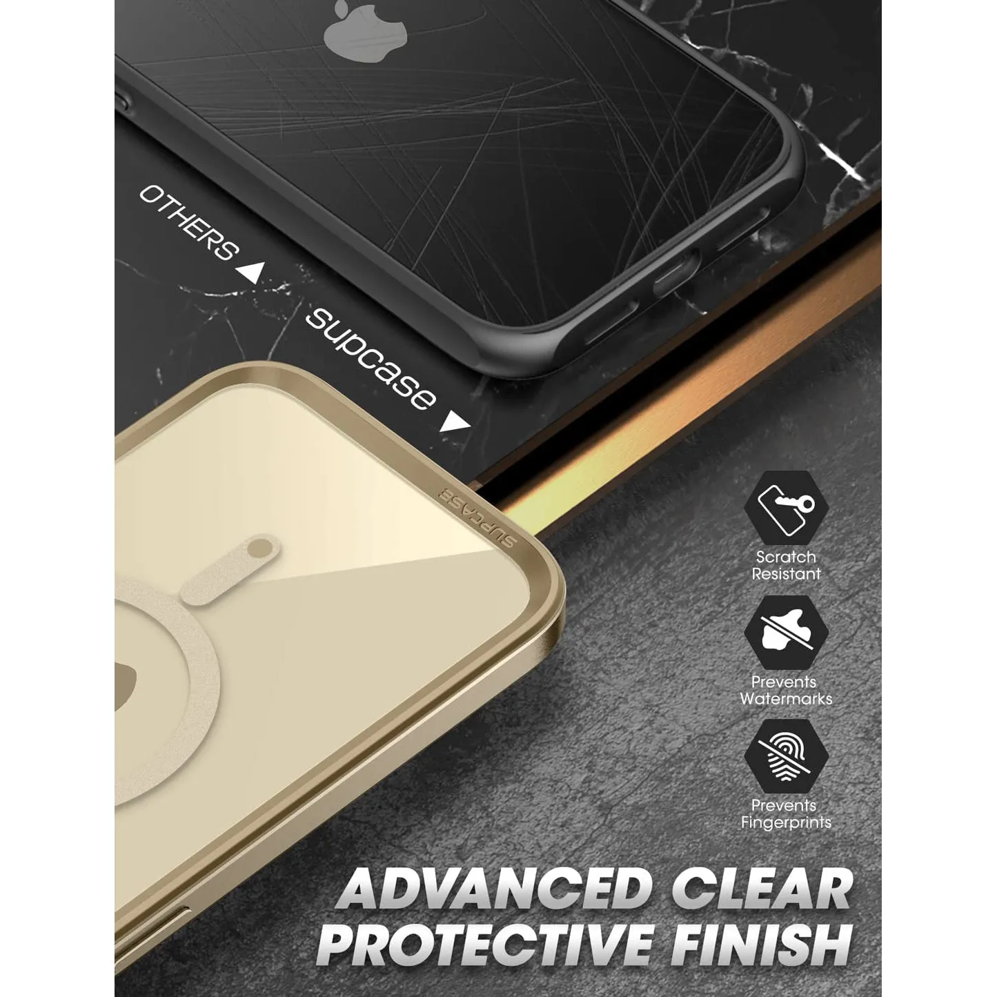 BestSelling iPhone 14 Pro Max 6.7 inch Unicorn Beetle EDGE MAG with Screen Protector Clear Case-Gold  Dont Miss Out!