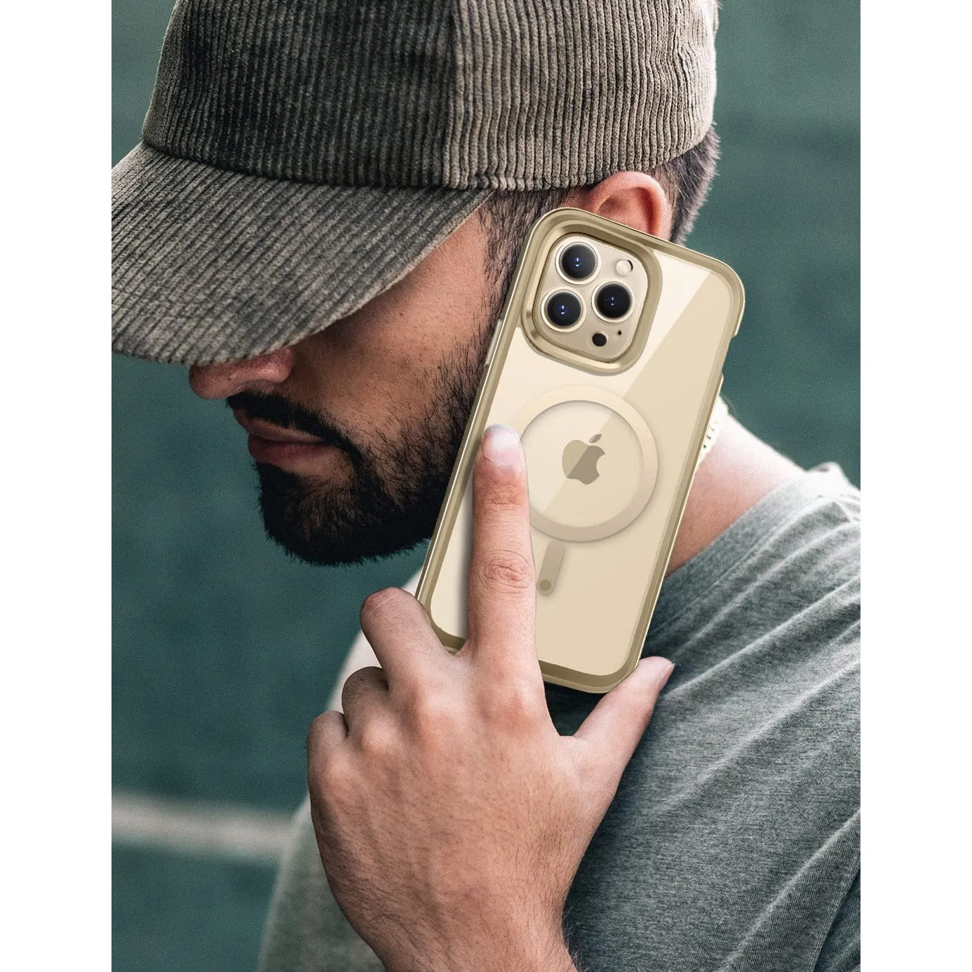 BestSelling iPhone 14 Pro Max 6.7 inch Unicorn Beetle EDGE MAG with Screen Protector Clear Case-Gold  Dont Miss Out!