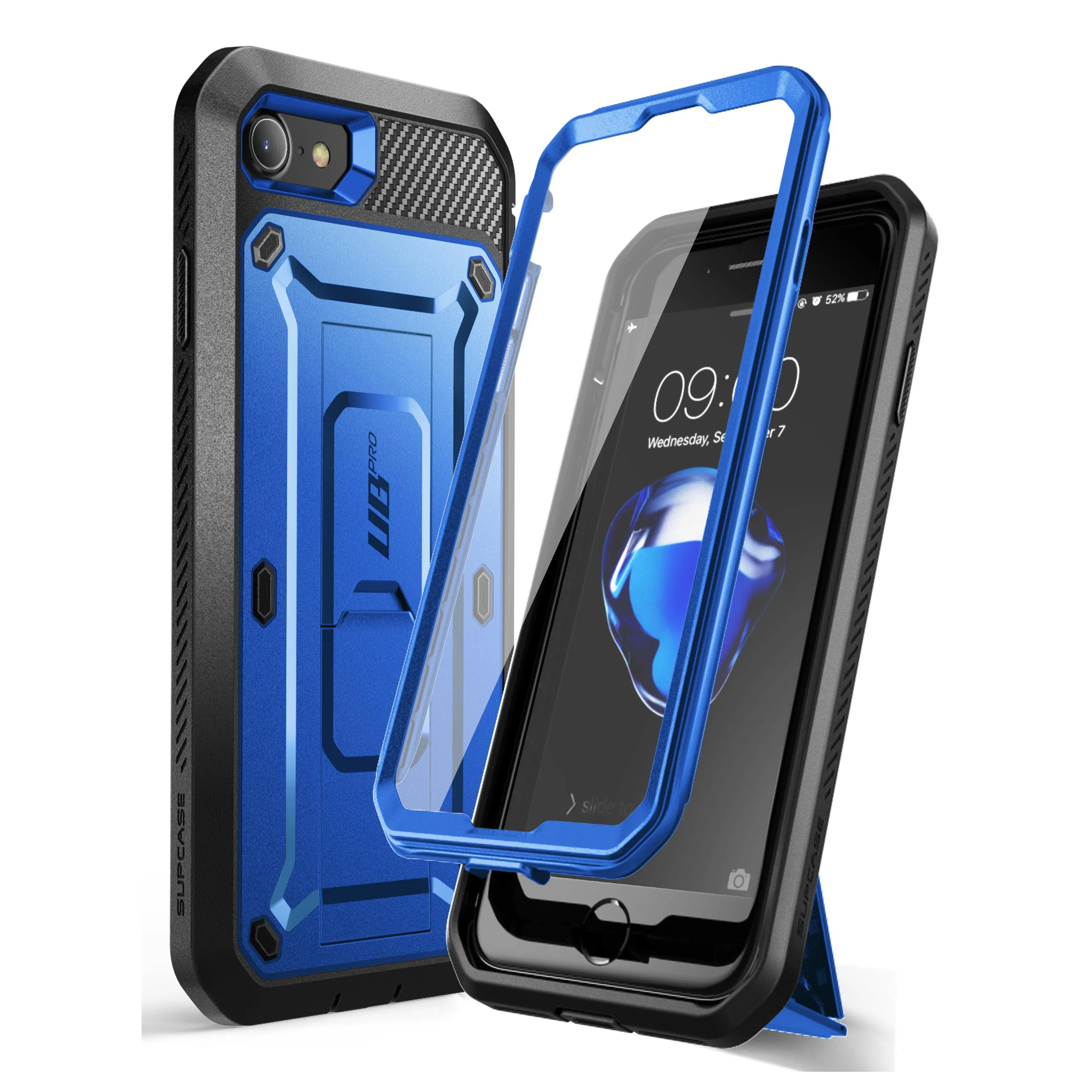 BestSelling iPhone SE Unicorn Beetle Pro Full-Body Case with Kickstand-Dark Blue  Today Only!