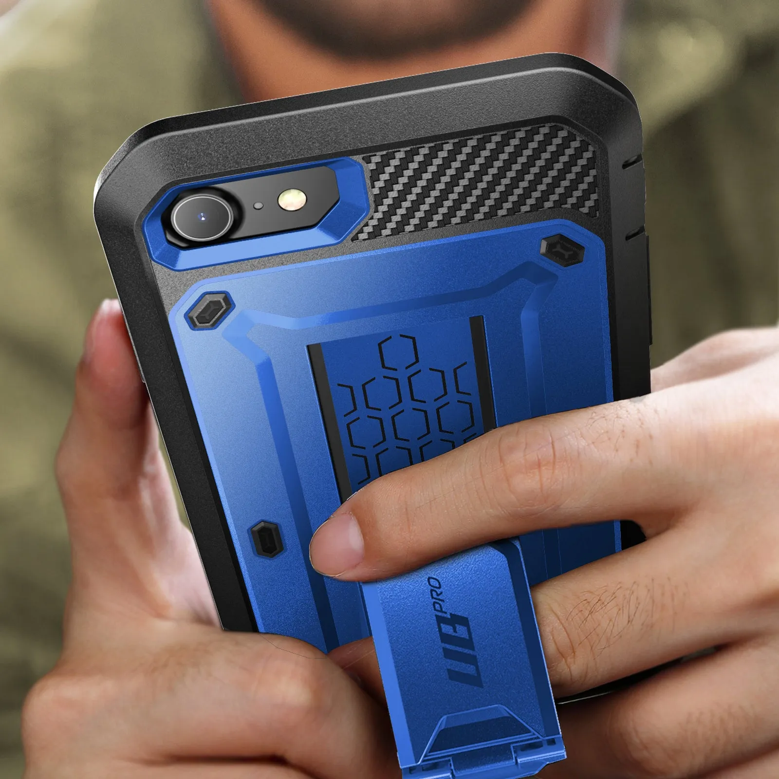 BestSelling iPhone SE Unicorn Beetle Pro Full-Body Case with Kickstand-Dark Blue  Today Only!