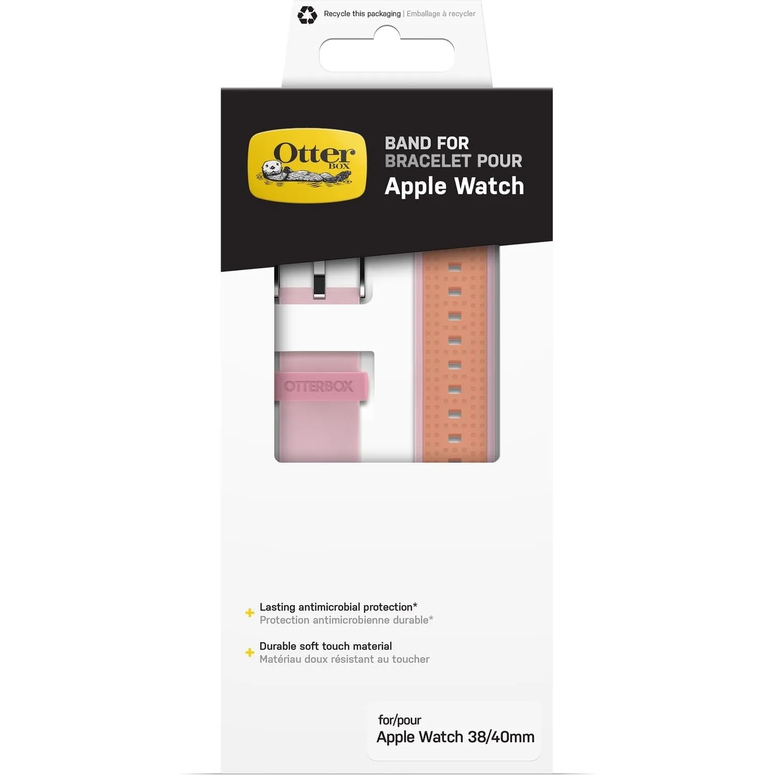 BestSelling Otterbox Apple Watch Silicone Strap (Pink/Orange)  Going Fast!
