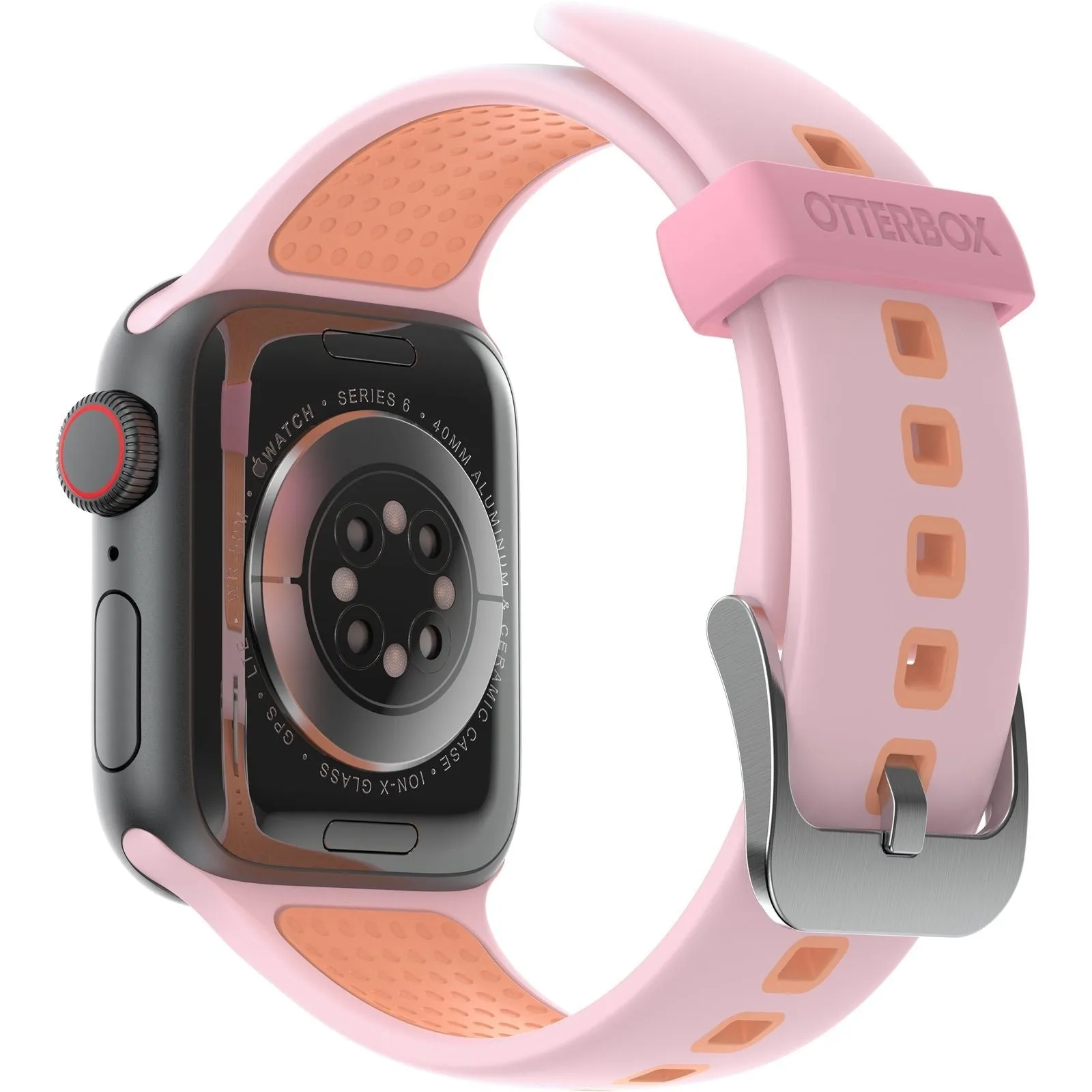 BestSelling Otterbox Apple Watch Silicone Strap (Pink/Orange)  Going Fast!