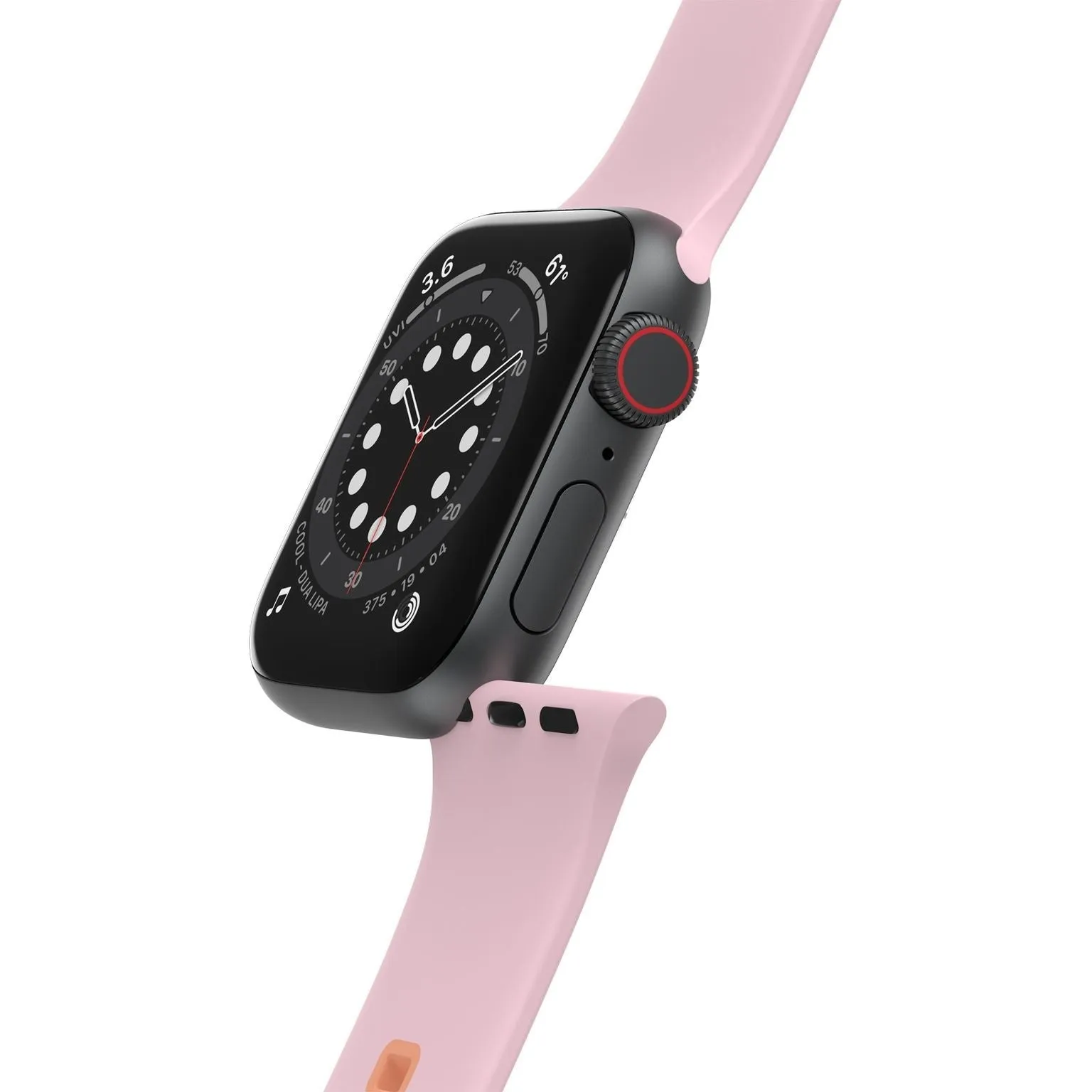 BestSelling Otterbox Apple Watch Silicone Strap (Pink/Orange)  Going Fast!