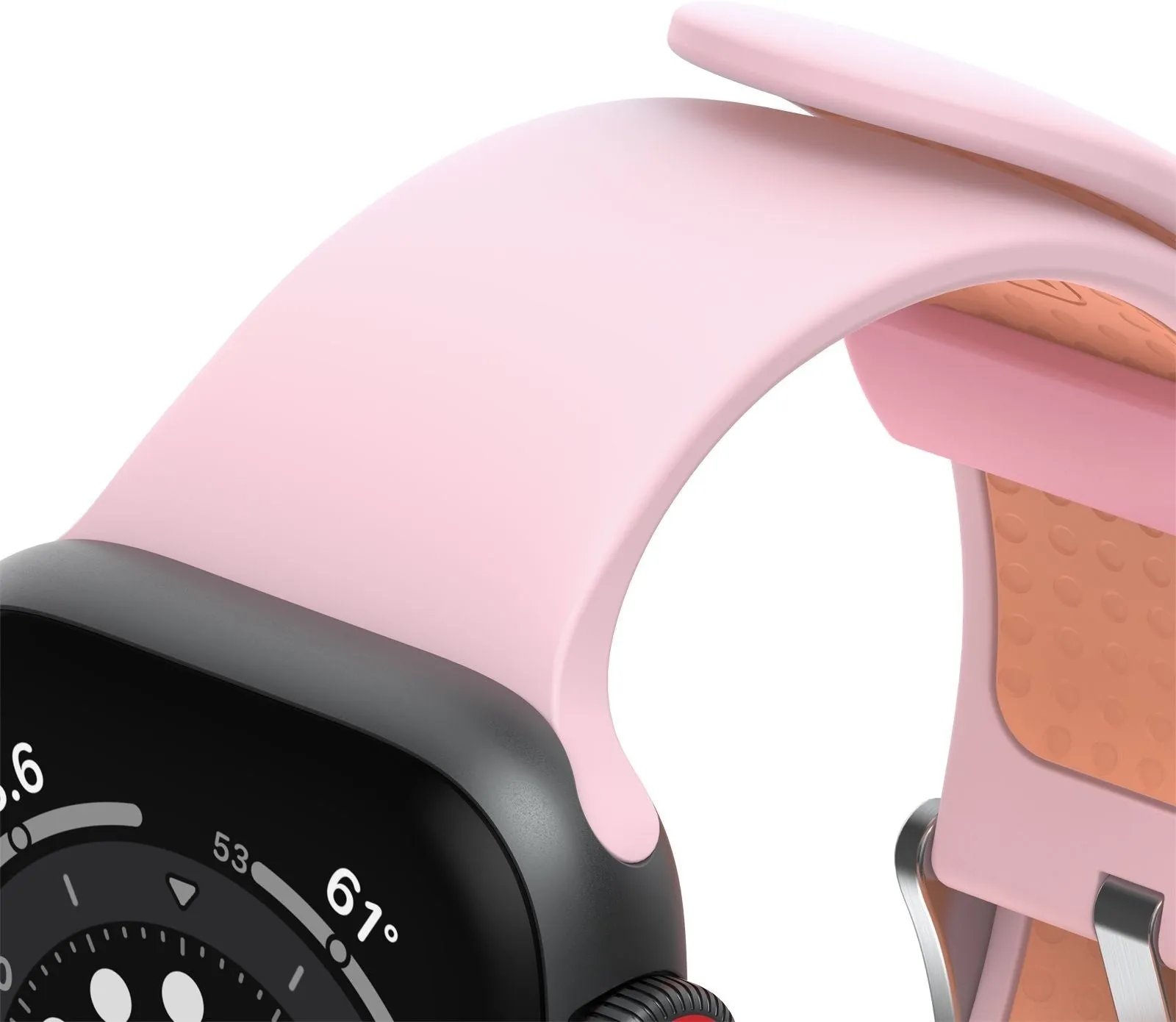 BestSelling Otterbox Apple Watch Silicone Strap (Pink/Orange)  Going Fast!