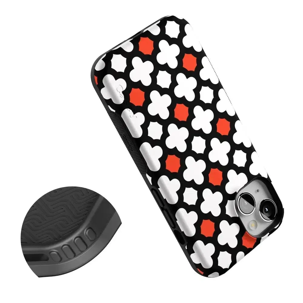 BestSelling Red Lattice Tile | High Contrast Design Case  Limited Stock!