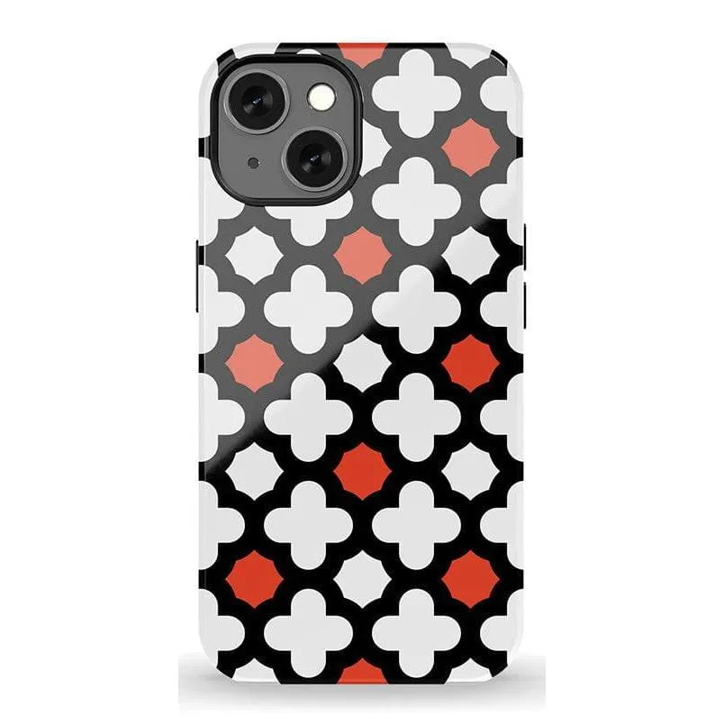 BestSelling Red Lattice Tile | High Contrast Design Case  Limited Stock!