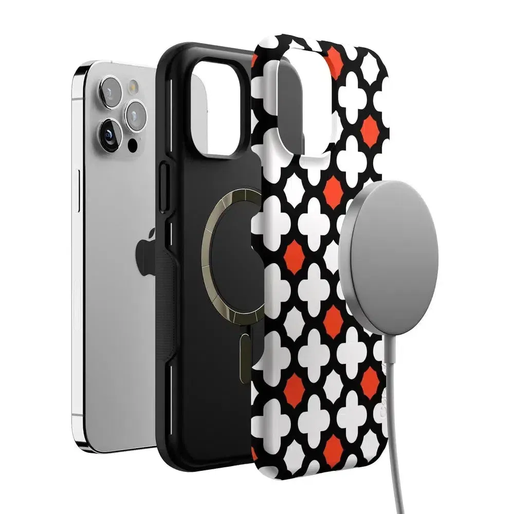 BestSelling Red Lattice Tile | High Contrast Design Case  Limited Stock!
