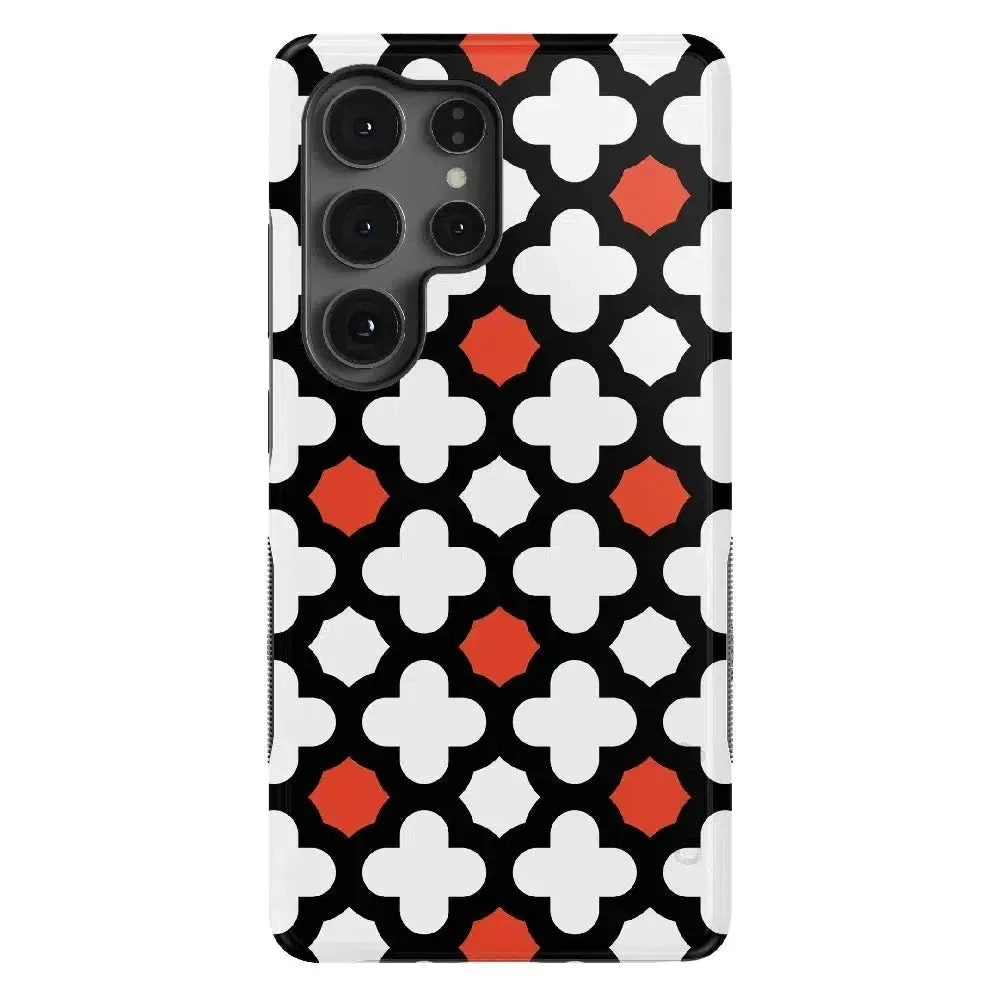 BestSelling Red Lattice Tile | High Contrast Design Case  Limited Stock!