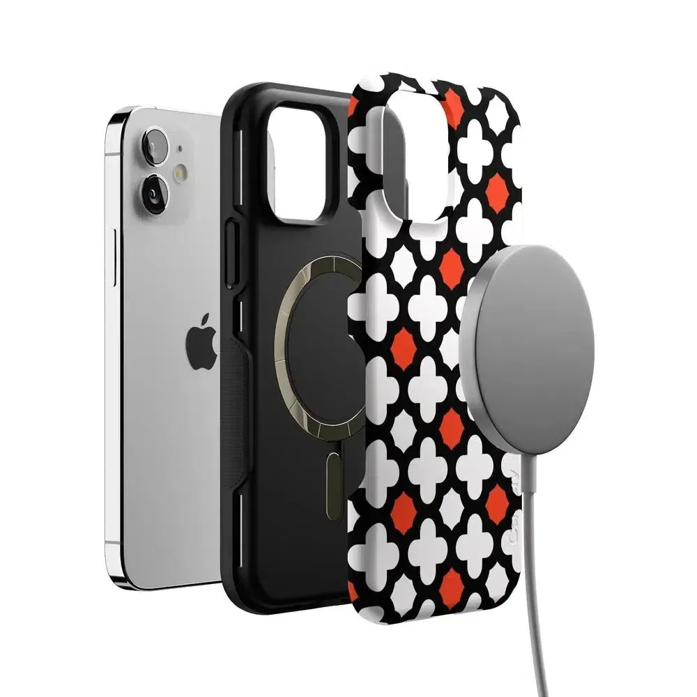 BestSelling Red Lattice Tile | High Contrast Design Case  Limited Stock!