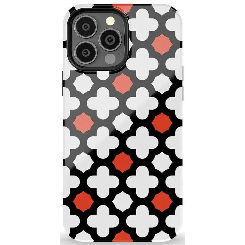 BestSelling Red Lattice Tile | High Contrast Design Case  Limited Stock!