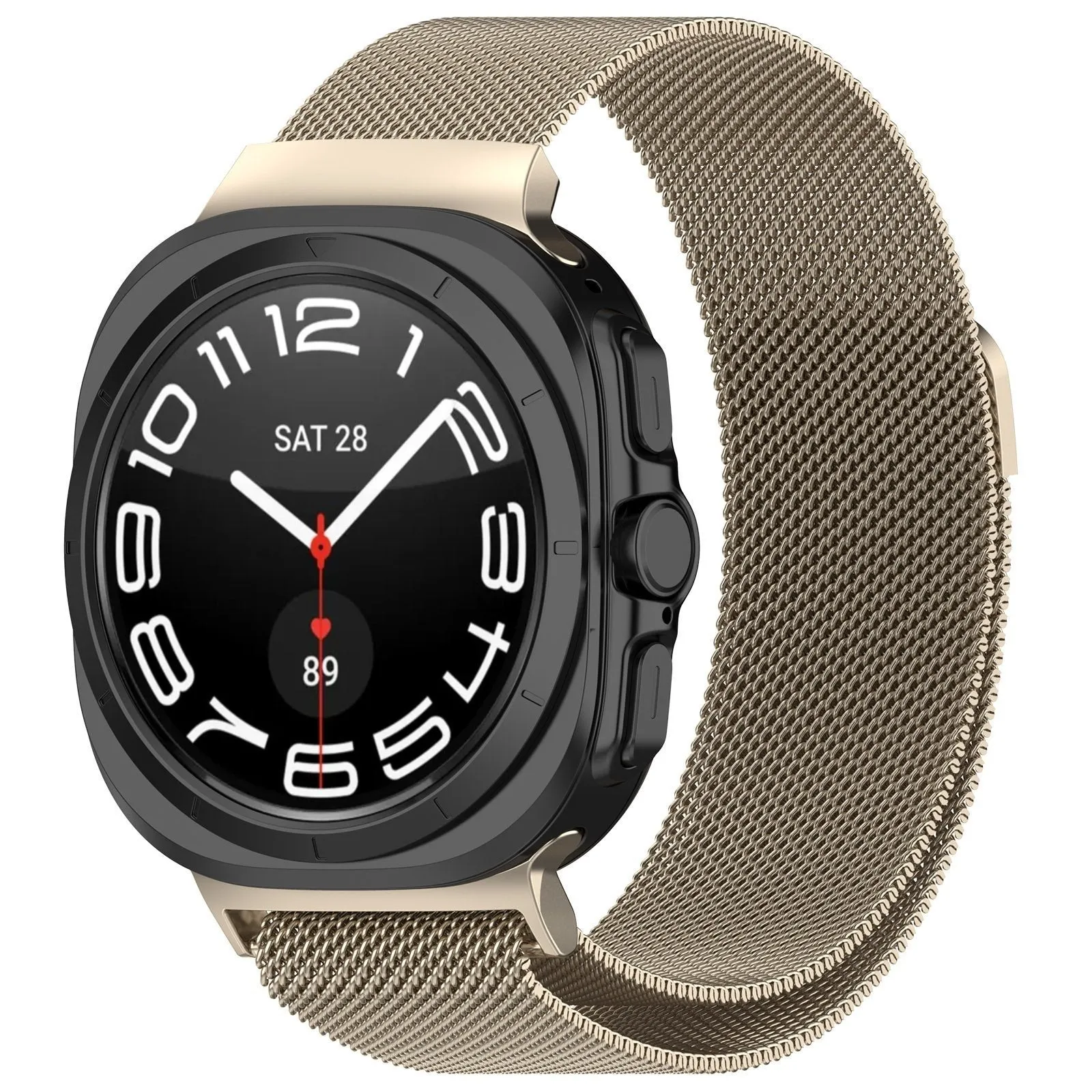 BestSelling Samsung Galaxy Watch Ultra Milanese Strap (Starlight)  Limited Availability!
