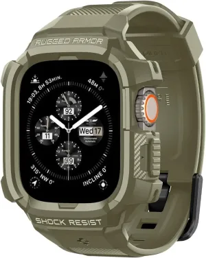BestSelling Spigen Apple Watch Ultra Rugged Armor Pro Strap (Dark Green)  Dont Miss Out!