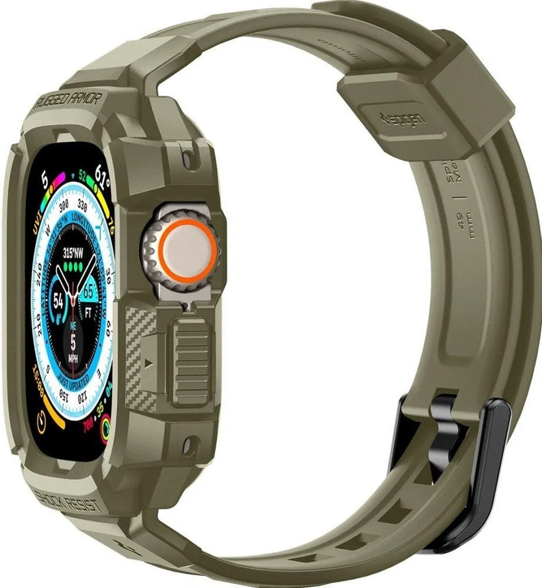 BestSelling Spigen Apple Watch Ultra Rugged Armor Pro Strap (Dark Green)  Dont Miss Out!
