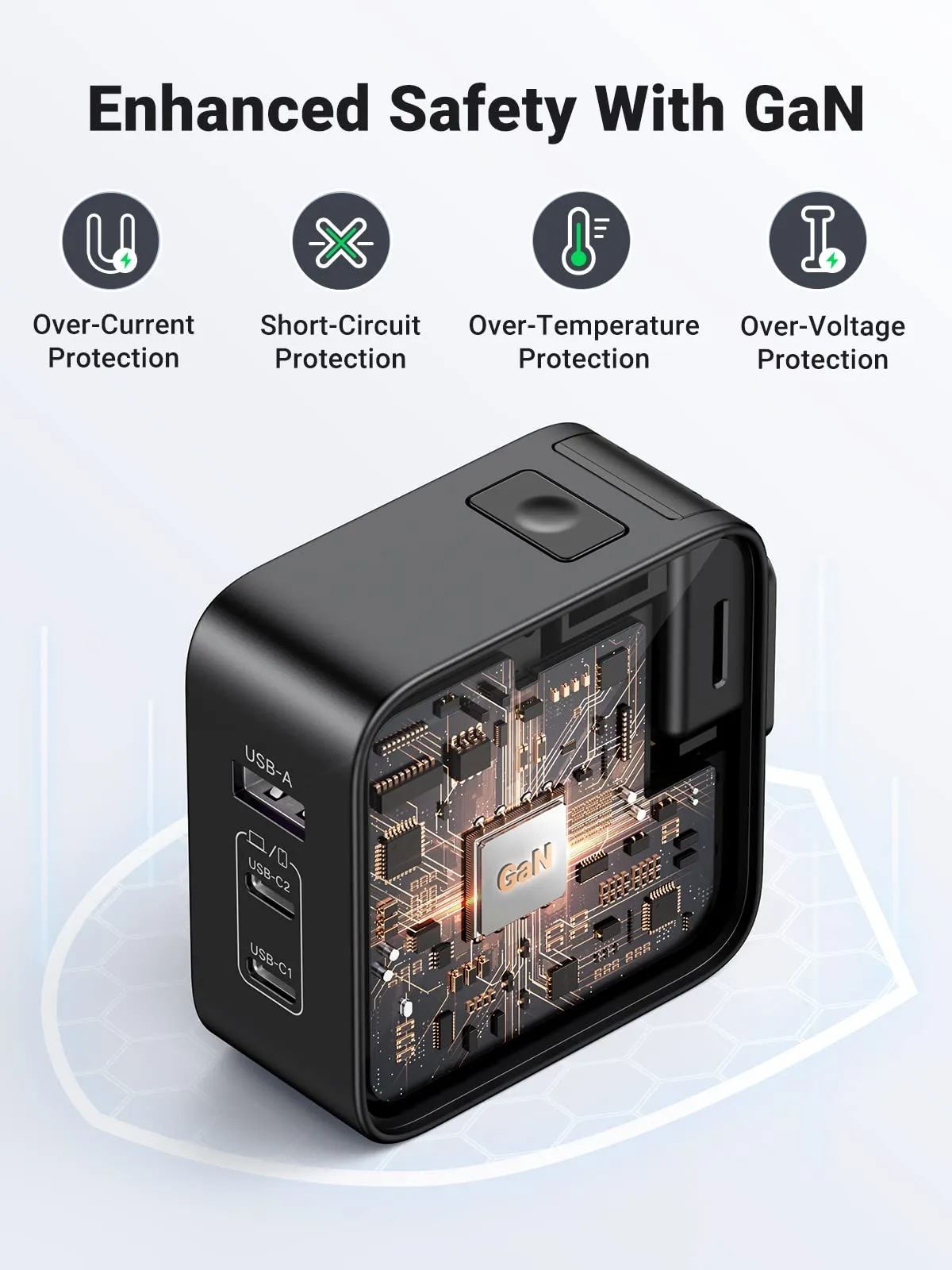 BestSelling UGREEN 65W Nexode GaN USB C 3-Port iphone Charger With US/UK/EU Plug for Travel  Limited Stock!