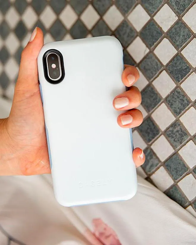 BestSelling White on Light Blue | Ultra-Protective Bold Case  Stylish & Comfortable