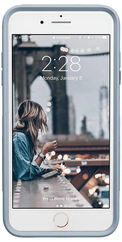 BestSelling White on Light Blue | Ultra-Protective Bold Case  Stylish & Comfortable