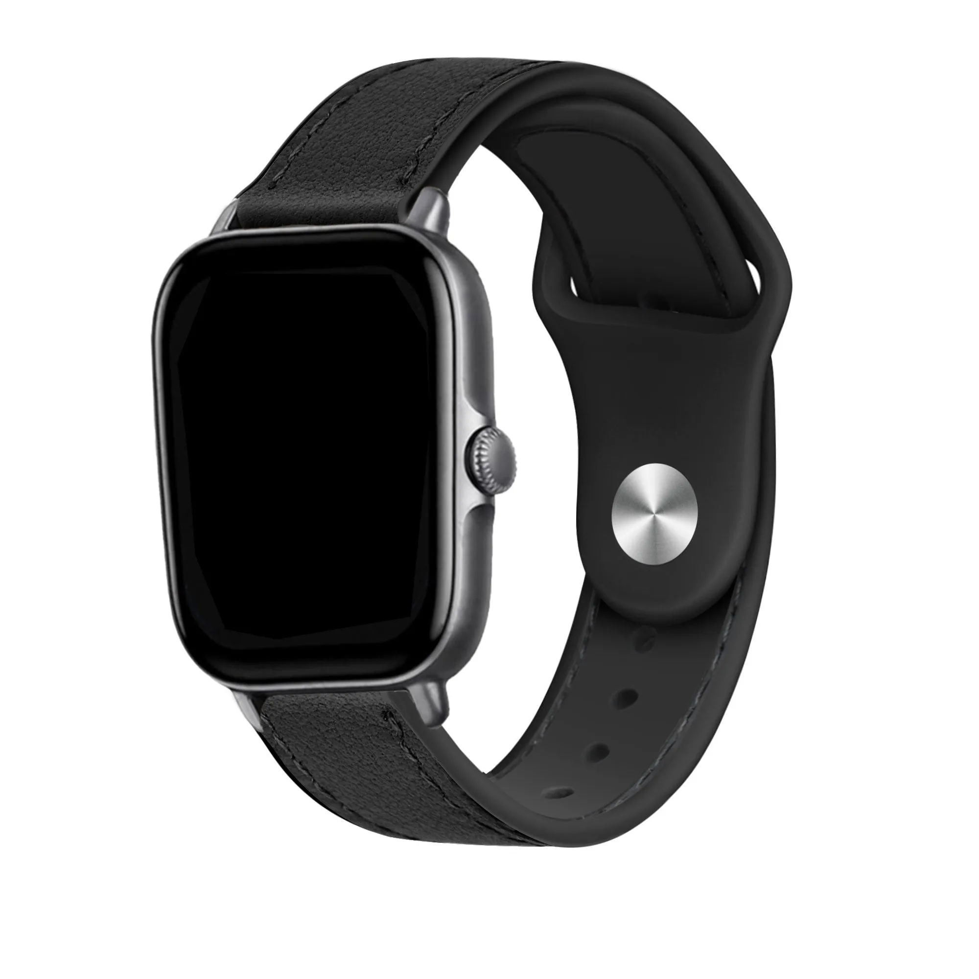 BestSelling Xiaomi Amazfit GTS 2 Hybrid Leather Strap (Black)  Stylish & Comfortable