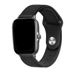 BestSelling Xiaomi Amazfit GTS 2 Hybrid Leather Strap (Black)  Stylish & Comfortable