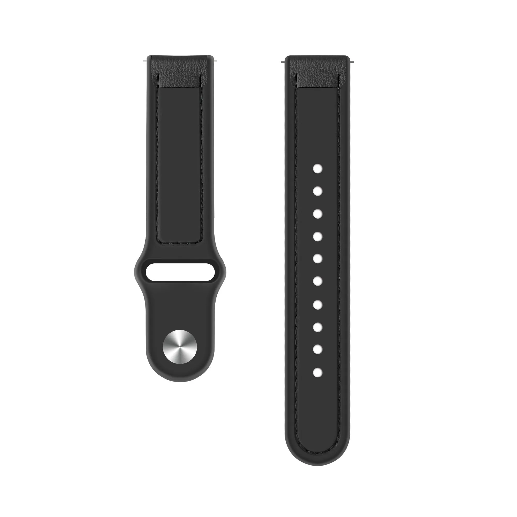 BestSelling Xiaomi Amazfit GTS 2 Hybrid Leather Strap (Black)  Stylish & Comfortable