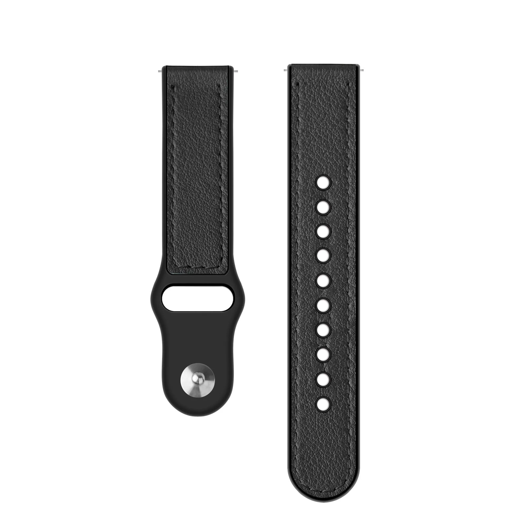 BestSelling Xiaomi Amazfit GTS 2 Hybrid Leather Strap (Black)  Stylish & Comfortable