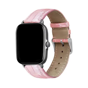BestSelling Xiaomi Amazfit GTS Leather Strap Crocodile Grain (Pink)  Dont Miss Out!