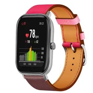 BestSelling Xiaomi Amazfit GTS Leather Strap (Light Pink/Red Brown)  Almost Gone!