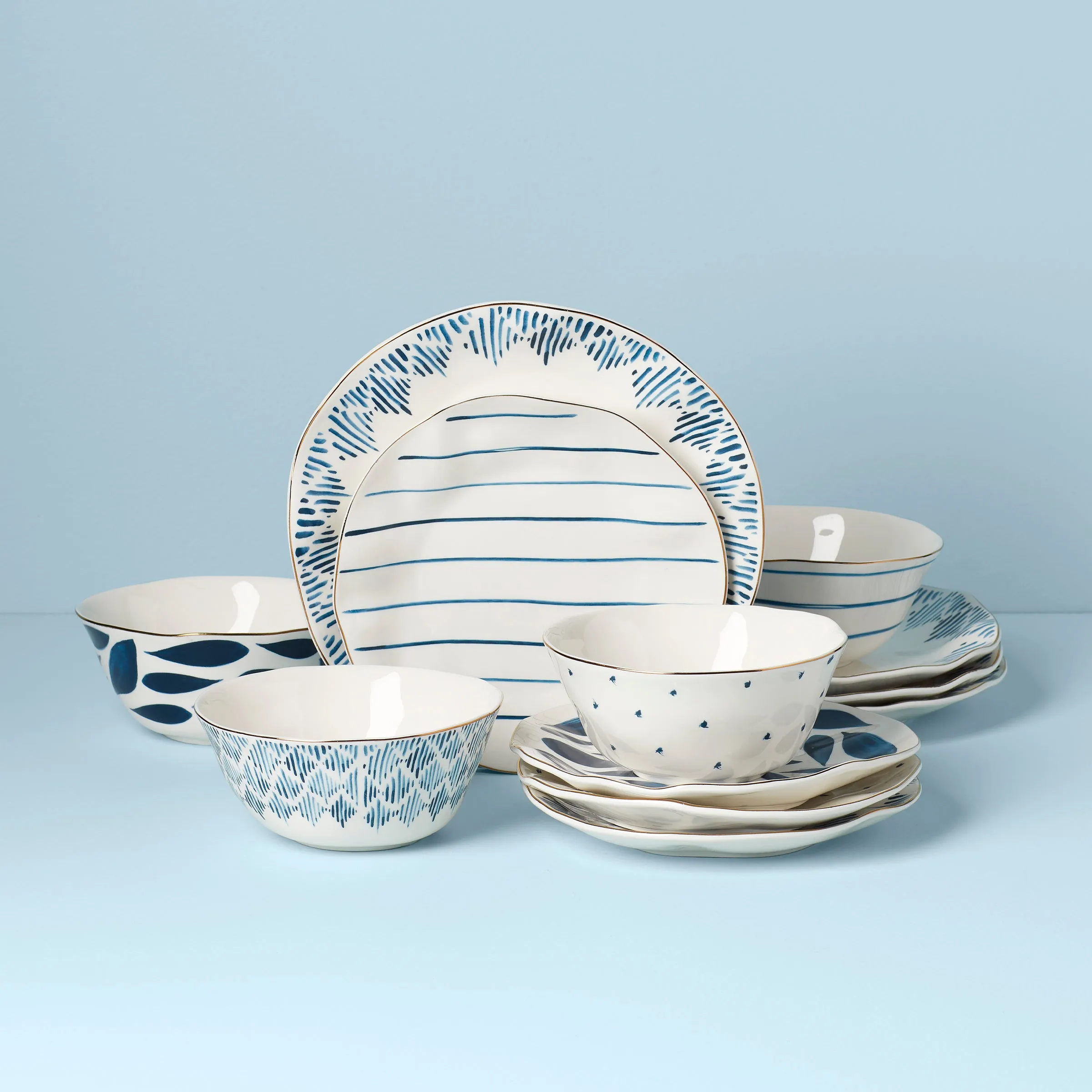 Blue Bay 12-Piece Dinnerware Set Lenox