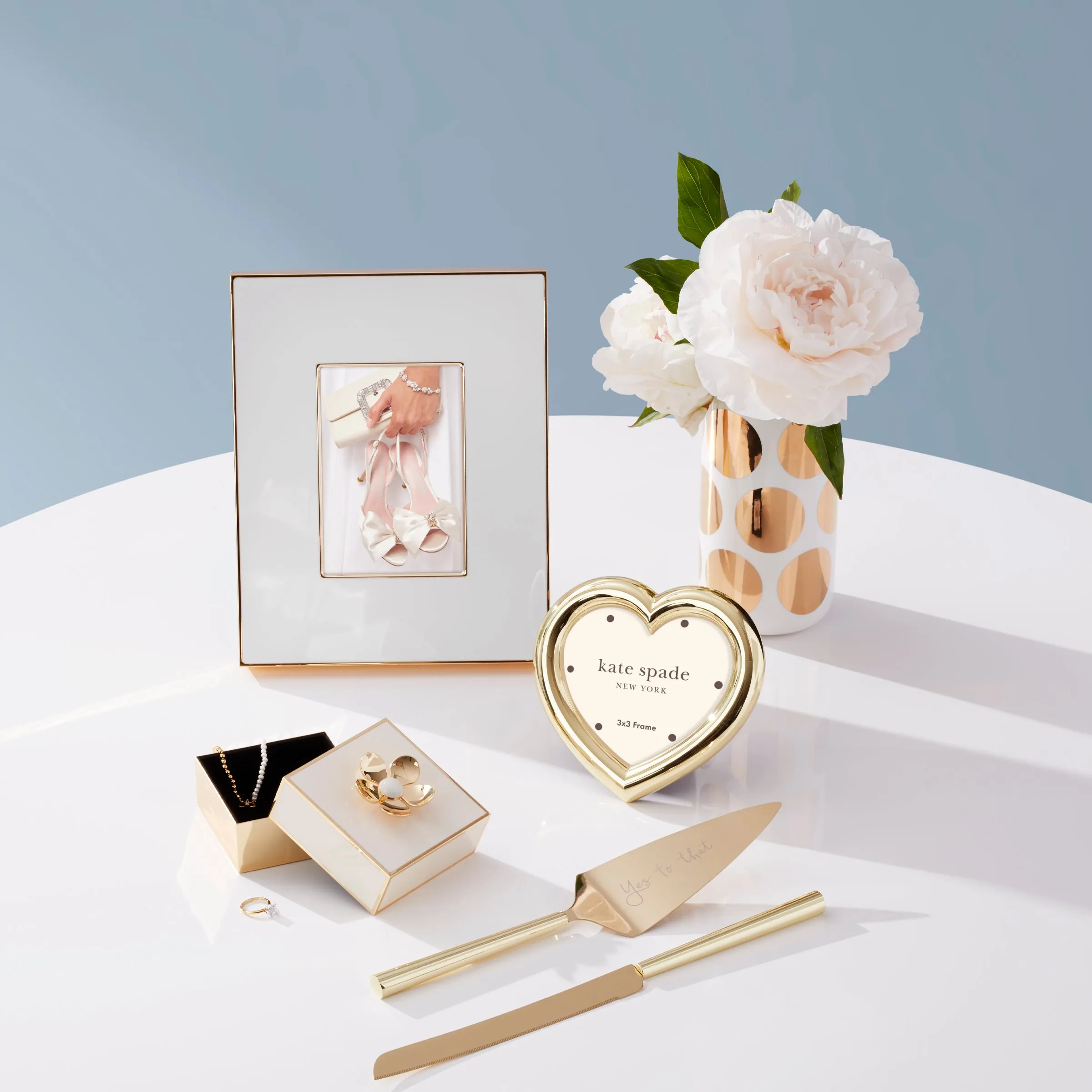 Charmed Life Gold Heart Frame Lenox