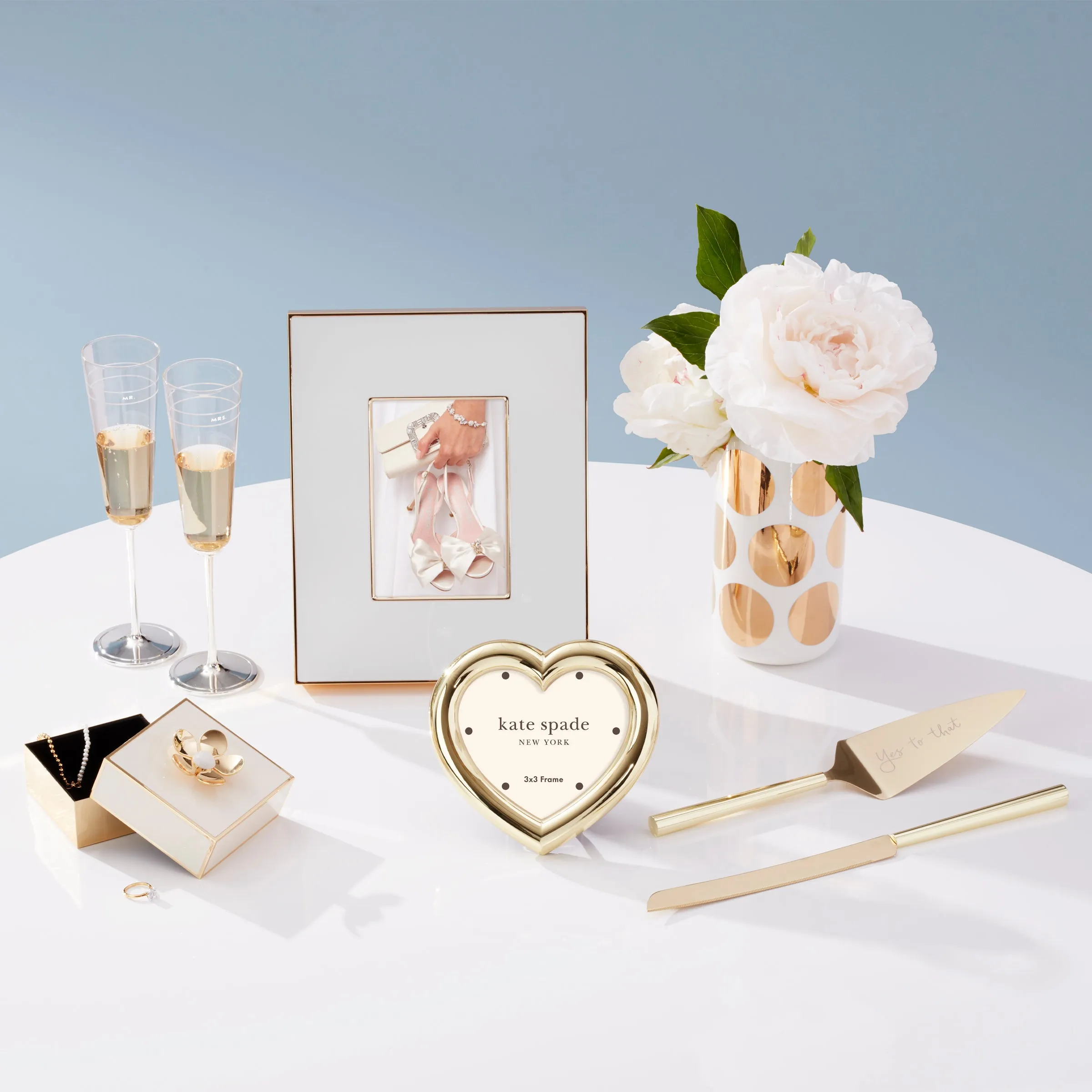 Charmed Life Gold Heart Frame Lenox