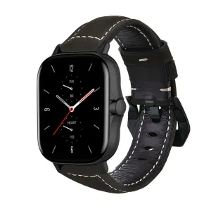 Clearance Price Amazfit GTS 2 Leather Strap (Black)  Dont Miss Out!