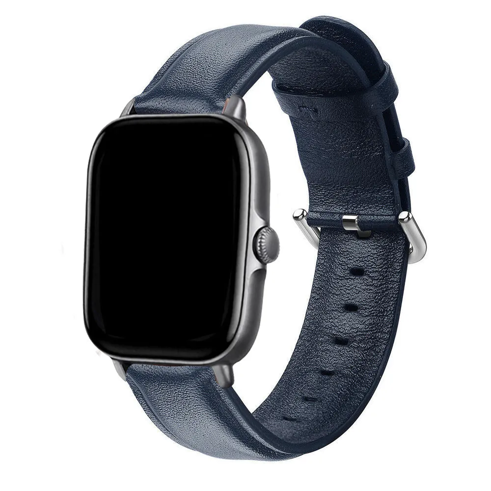 Clearance Price Amazfit GTS 2 Leather Strap (Dark Blue)  Almost Gone!