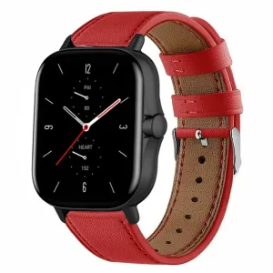 Clearance Price Amazfit GTS 2 Leather Strap (Red)  Last Chance!
