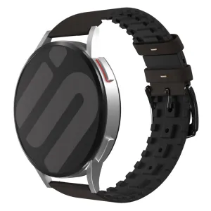 Clearance Price Amazfit GTS 2 Silicone/Leather Strap (Black/Brown)  Stylish & Comfortable