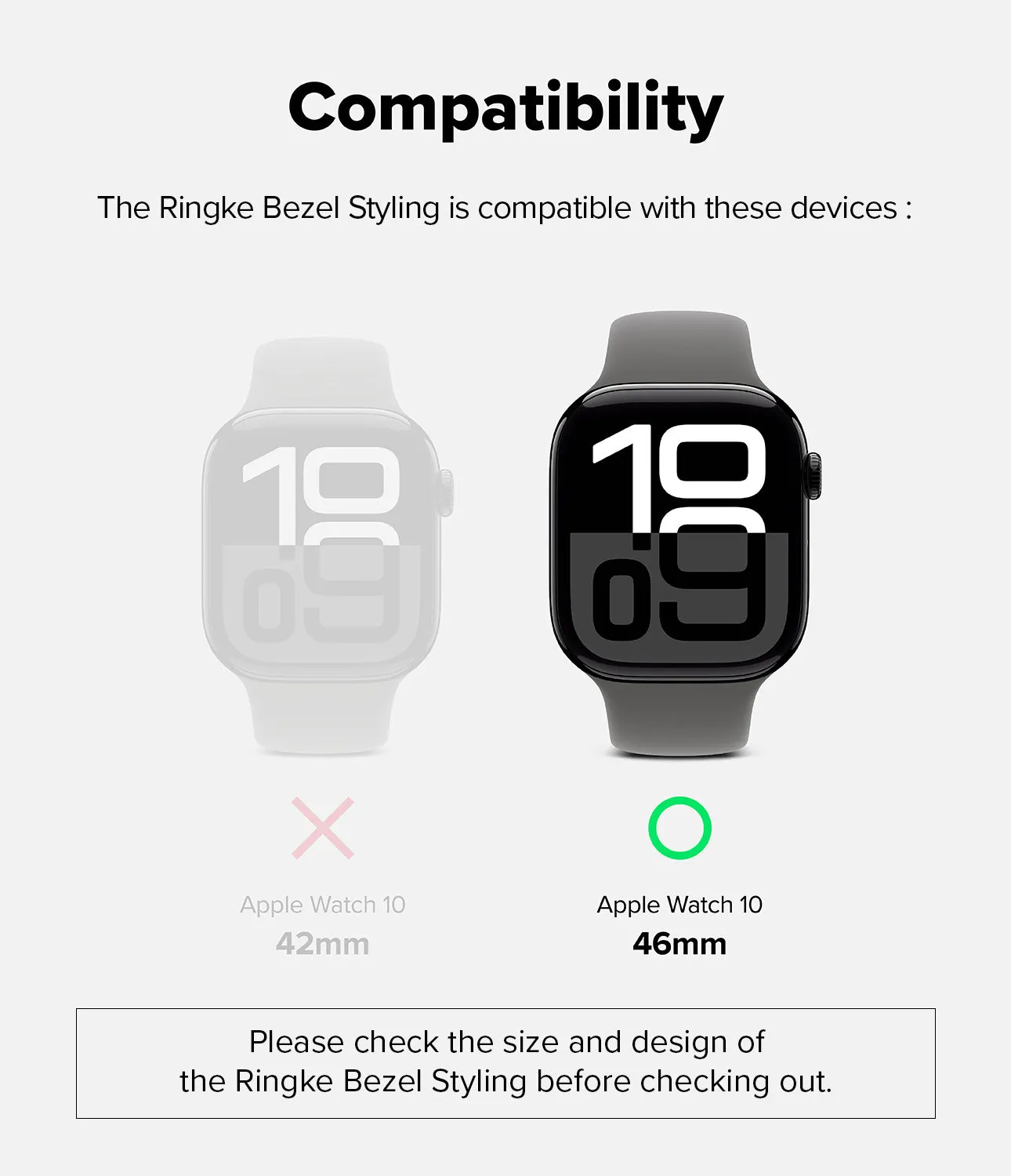 Clearance Price Apple Watch 10 (46mm) Cover | Bezel Styling  Limited Availability!