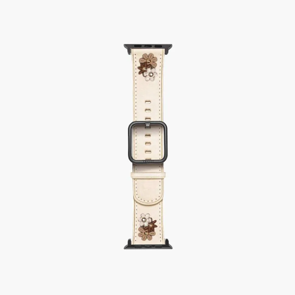 Clearance Price Apple Watch Band Daisy Cream  Ends Soon!