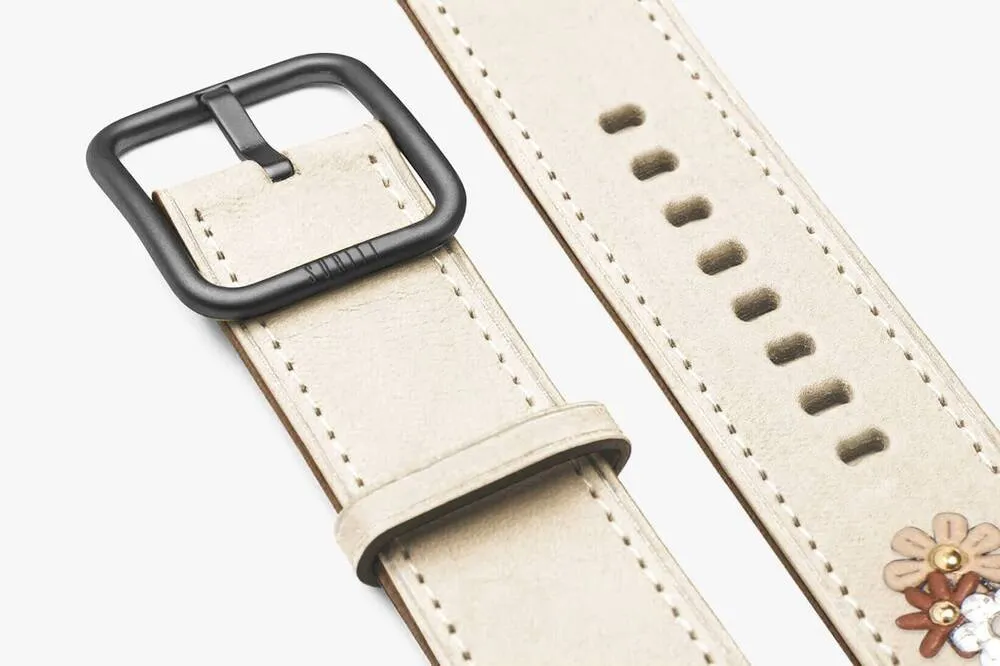 Clearance Price Apple Watch Band Daisy Cream  Ends Soon!