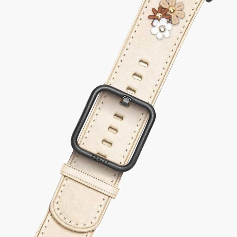 Clearance Price Apple Watch Band Daisy Cream  Ends Soon!