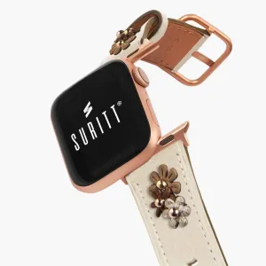 Clearance Price Apple Watch Band Daisy Cream  Ends Soon!