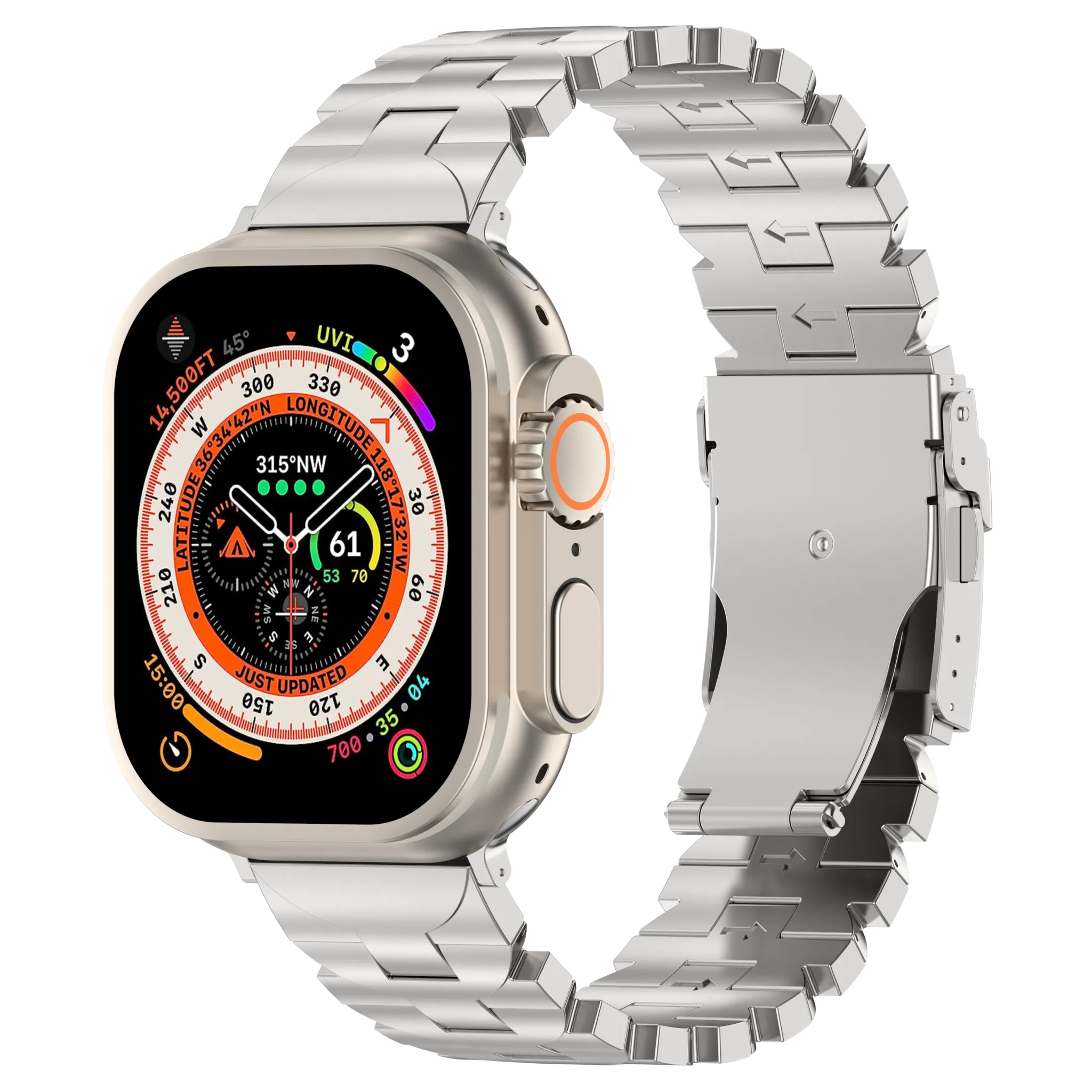 Clearance Price Apple Watch Butterfly Titanium Strap (Silver)  Almost Sold Out!