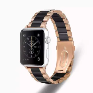 Clearance Price Apple Watch Ceramic/Steel Strap (Rose Gold/Black)  Last Few Pieces!
