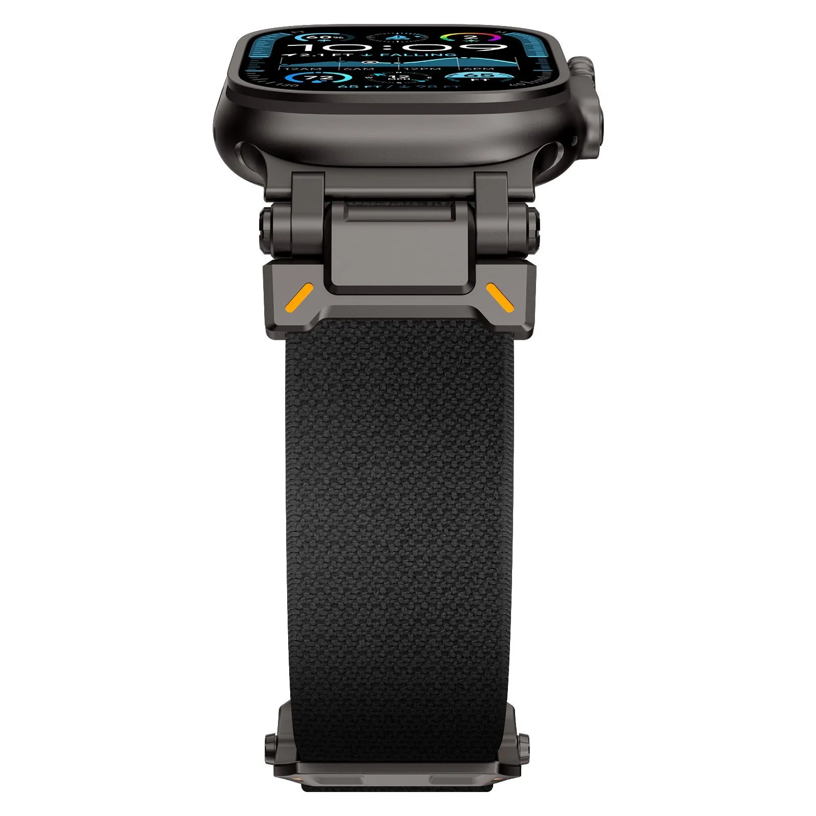 Clearance Price Apple Watch 'Explorer' Polyester Strap (Black met Black)  Today Only!
