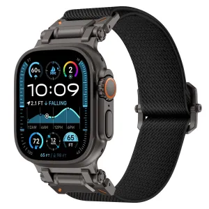 Clearance Price Apple Watch 'Explorer' Polyester Strap (Black met Black)  Today Only!