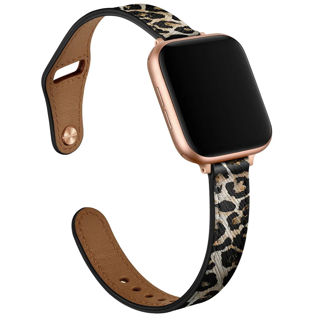 Clearance Price Apple Watch Leather Strap (Leopard)  Stylish & Comfortable