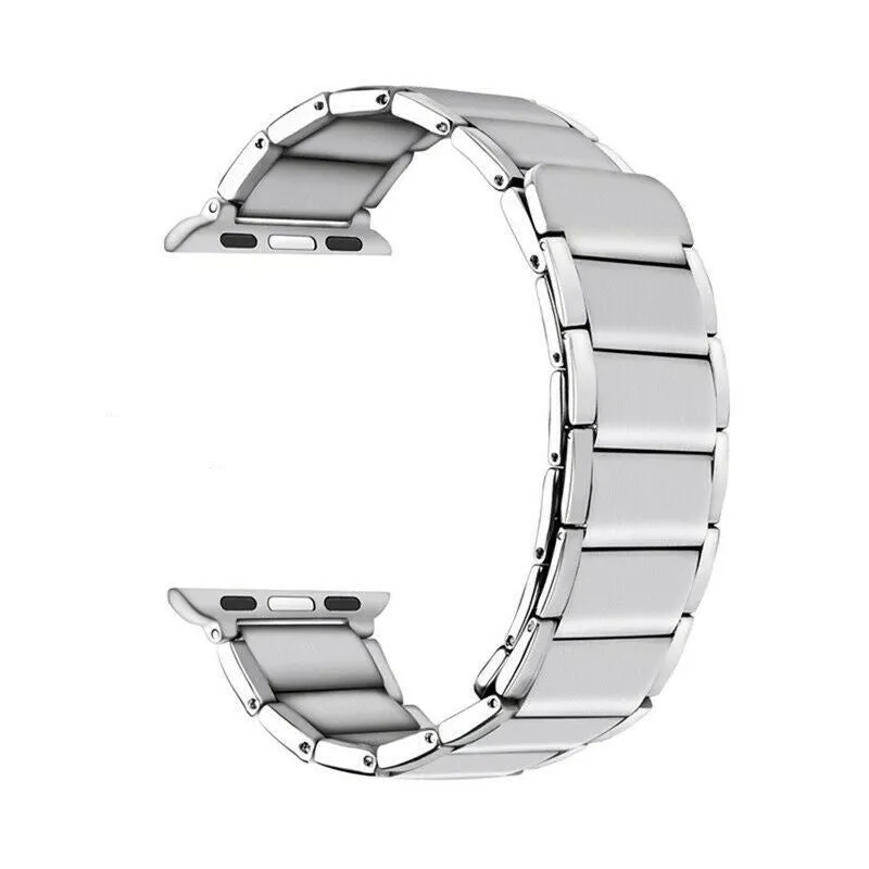 Clearance Price Apple Watch Magnetic Steel Strap (Silver)  Ends Soon!