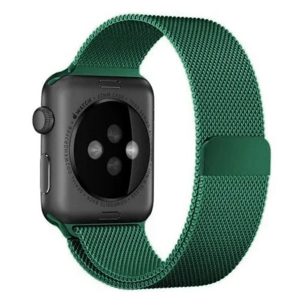 Clearance Price Apple Watch Milanese Strap (Green)  Dont Miss Out!