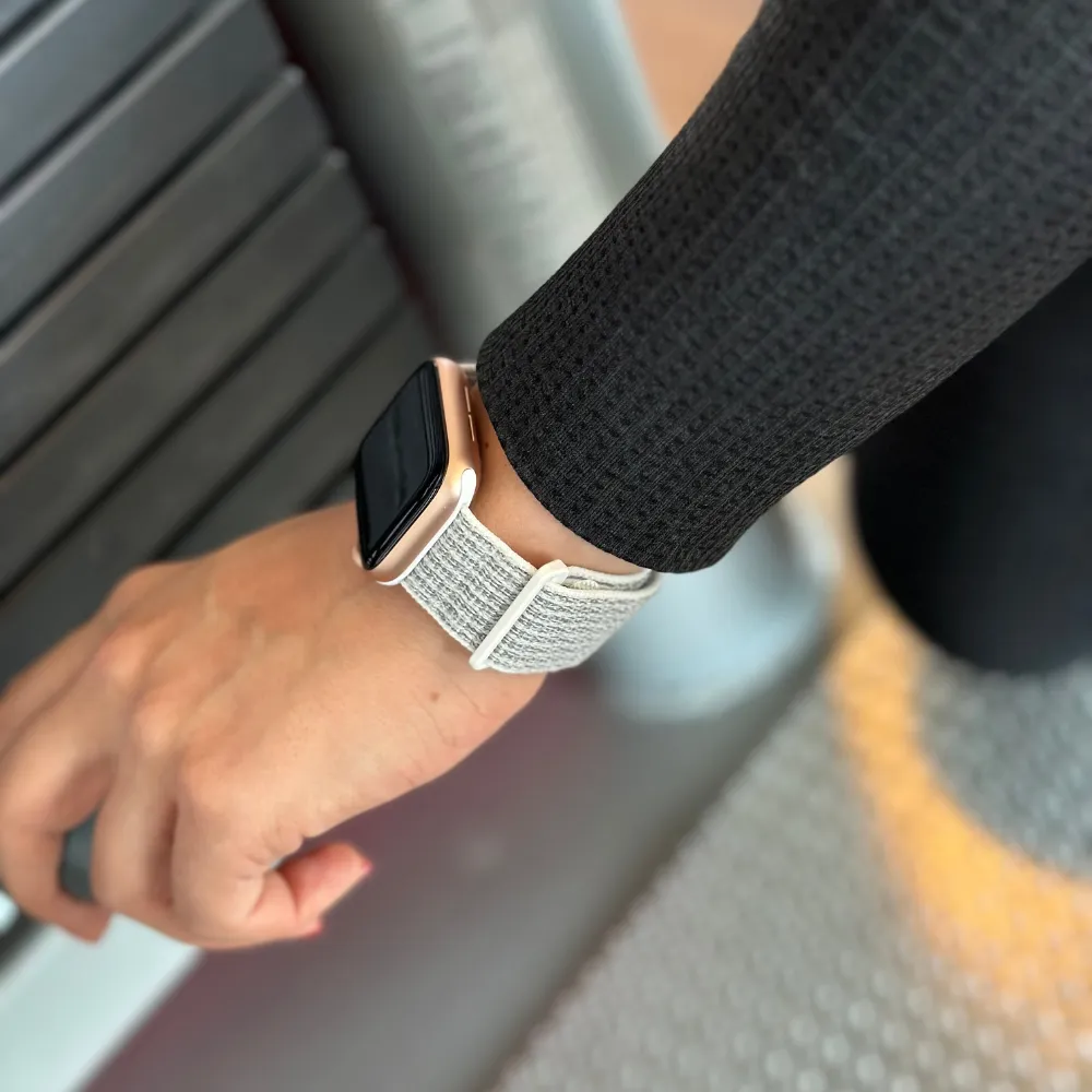 Clearance Price Apple Watch Nylon Loop Strap (White)  Today Only!