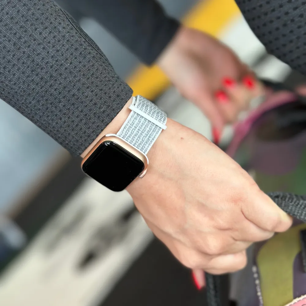 Clearance Price Apple Watch Nylon Loop Strap (White)  Today Only!